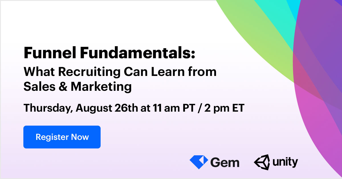 Using Recruiting Funnel Metrics to Fuel Hiring Success - Webinar | Gem